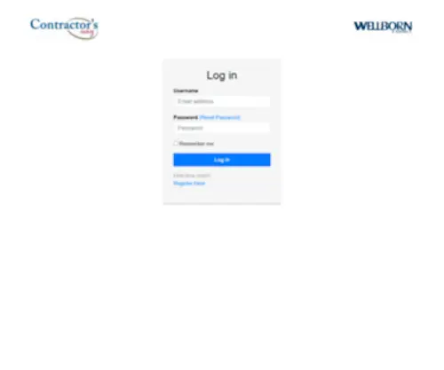 Contractors-Way.com(Contractors WAY Login Page) Screenshot