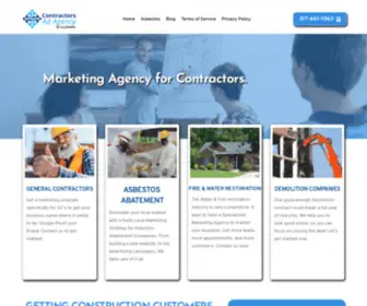 Contractorsadagency.com(Marketing Agency for Contractors) Screenshot