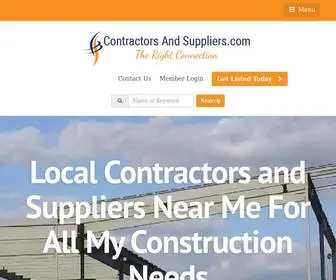 Contractorsandsuppliers.com(Local Contractors And Suppliers Directory) Screenshot