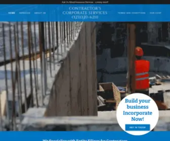 Contractorscorporateservices.com(We are a document preparation service) Screenshot