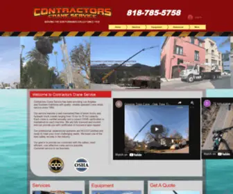 Contractorscrane.com(Contractors Crane) Screenshot