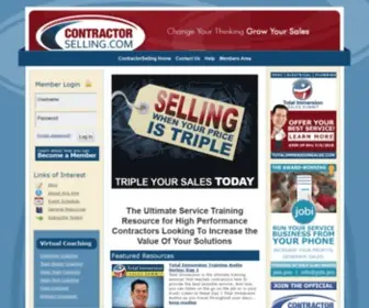 Contractorselling.com(Contractor Sales Online Training and Live Seminar) Screenshot