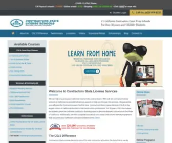 Contractorslicensingschools.com(Contractors License Exam California Contractor License Schools) Screenshot