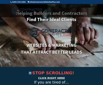 Contractorwebsitesplus.com(Websites for Builders) Screenshot