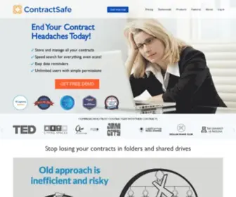 Contractsafe.com(Contract Management Software) Screenshot