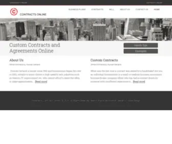 Contractsonline.co.za(Online Contracts) Screenshot