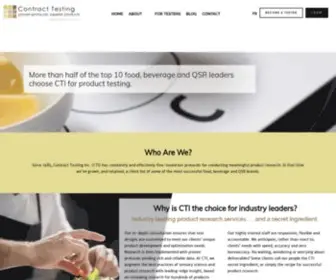 Contracttesting.com(Marketing Research Company) Screenshot