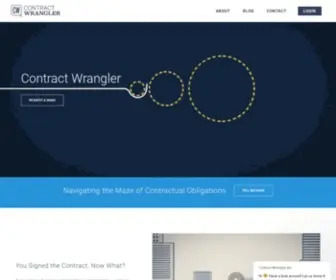 Contractwrangler.com(Contract Wrangler extracts commercial terms and transforms them into verified data) Screenshot