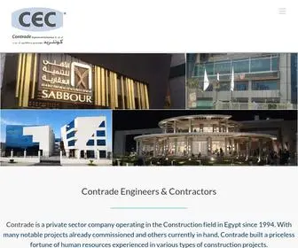 Contrade.com.eg(Contrade Engineers & Contractors) Screenshot