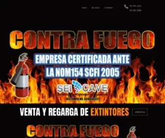 Contrafuego.com.mx(Venta y recarga de extintores en Colima) Screenshot