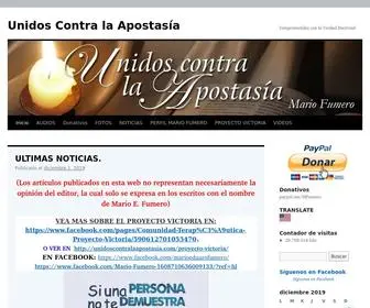 Contralaapostasia.com(Unidos Contra la Apostasía) Screenshot