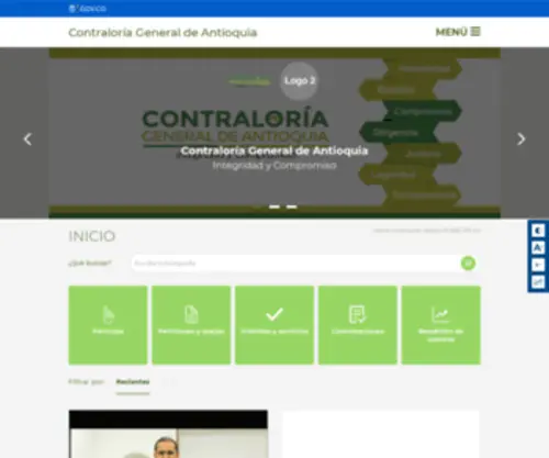 Contraloriagdeant.gov.co(Contraloriagdeant) Screenshot