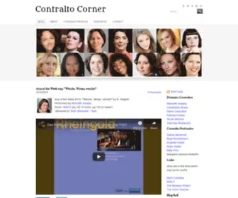 Contraltocorner.com(Contralto Corner) Screenshot