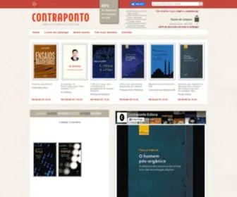 Contrapontoeditora.com.br(Contraponto é uma editora dirigida por gente que gosta de livros e tem prazer em fazê) Screenshot