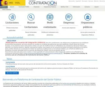 Contrataciondelestado.es(Dirección general del patrimonio del estado) Screenshot