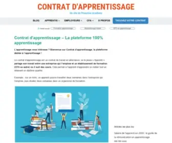 Contratdapprentissage.fr(Contrat d'apprentissage) Screenshot