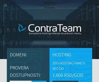Contrateam.com(Hosting Srbija) Screenshot