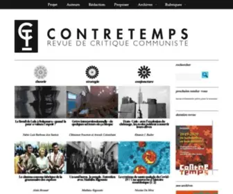 Contretemps.eu(REVUE DE CRITIQUE COMMUNISTE) Screenshot