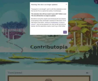 Contributopia.org(Dégoogliser ne suffit pas Framasoft vous invite à embarquer dans une aventure commune ) Screenshot