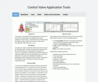 Control-Valve-Application-Tools.com(Control Valve Application Tools) Screenshot
