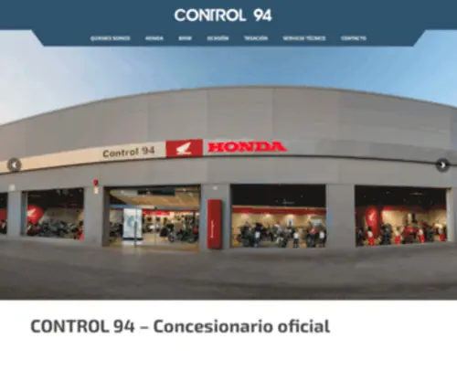 Control94.com(Concesionario de motos Honda y BMW Motorrad en Barcelona) Screenshot