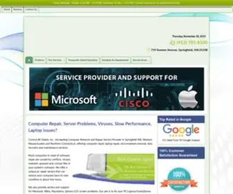 Controlaltdeleteonline.com(Computer Repair Springfield MA) Screenshot