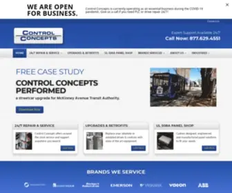 Controlconceptstexas.com(AC & DC Motor Drive Repair l PLC Service l Control Concepts) Screenshot