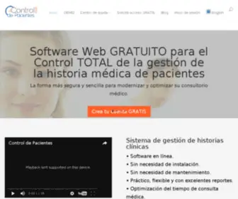 Controldepacientes.com(Controldepacientes) Screenshot