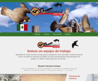 Controldeplagasavescetreriarapicontrol.com(Control total de aves con halcones) Screenshot