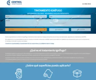 Controlignifugos.com(Ignífugos) Screenshot