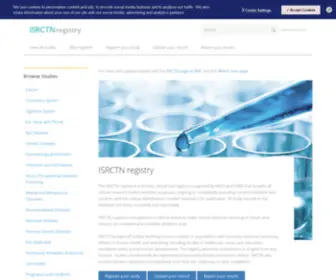 Controlled-Trials.com(ISRCTN Registry) Screenshot