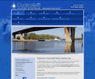 Controlledwater.com(Controlled Water Systems) Screenshot