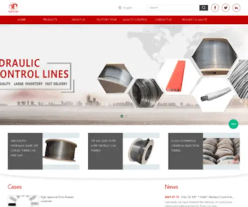 Controllinetubing.com(Quality SS Hydraulic Control Line Tubing & Encapsulated Control Line Tubing factory from China) Screenshot