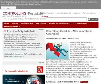 Controllingportal.de(Alles über Controlling) Screenshot