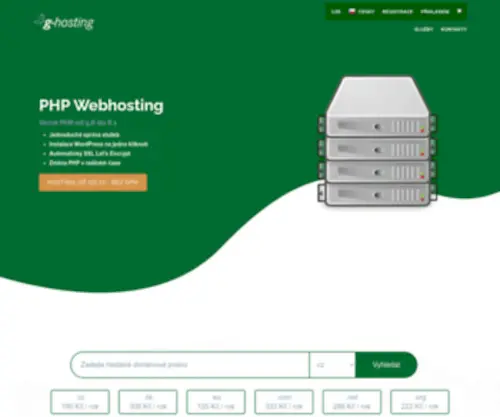 Controlpanel.cz(PHP Webhosting pro každého) Screenshot