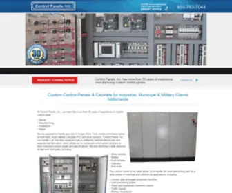 Controlpanelsinc.com(Custom Control Panels & Cabinets for Industrial) Screenshot