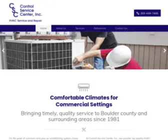 Controlservicecenter.com(Boulder Heating Repairs) Screenshot