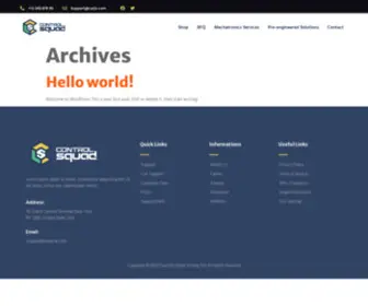 Controlsquad.com(Template Kit site) Screenshot