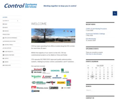 Controlsystems.co.uk(Control Systems Services) Screenshot