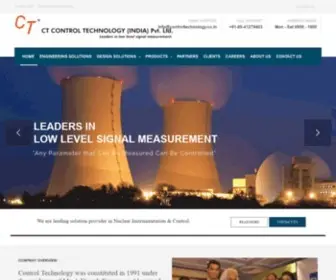 Controltechnology.co.in(Leaders in Low Level Signal Measurement) Screenshot
