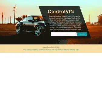 Controlvin.com(Car History) Screenshot