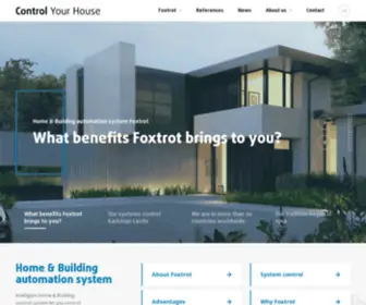 Controlyourhouse.com(Home & Building automation system Foxtrot) Screenshot