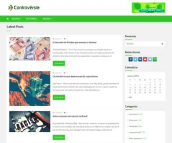 Controversia.com.br(Um site de leitura e debate) Screenshot