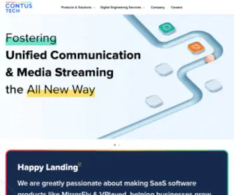 Contus.com(CONTUS TECH) Screenshot