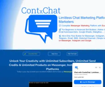 ContXchat.com(Limitless Chat Marketing Platform) Screenshot