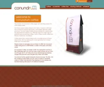 Conundrumcoffee.com(Conundrum Coffee) Screenshot