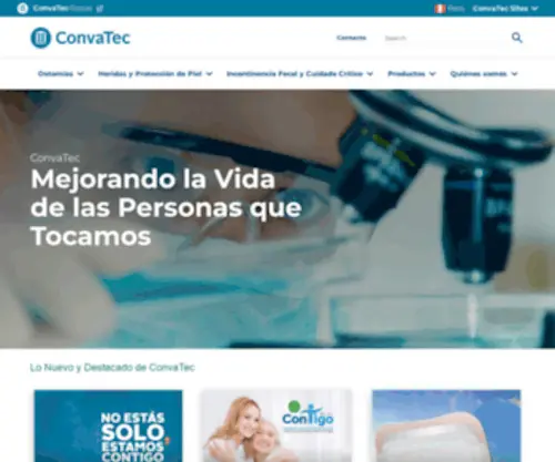 Convatec.com.pe(ConvaTec Perú) Screenshot