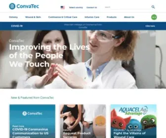 Convatec.com(Continence & Critical Care) Screenshot