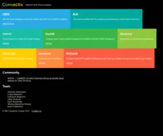 Convectix.com(Telecom and cloud company) Screenshot