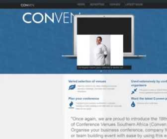 Conven.co.za(Conference Venues southern Africa) Screenshot